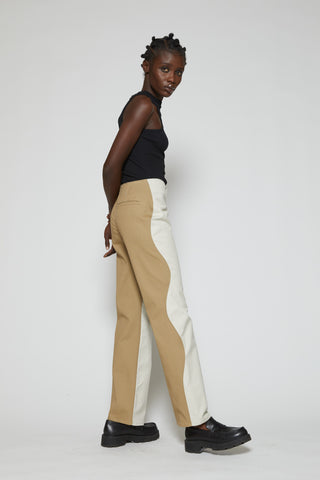 Wide Leg Seamed Pants